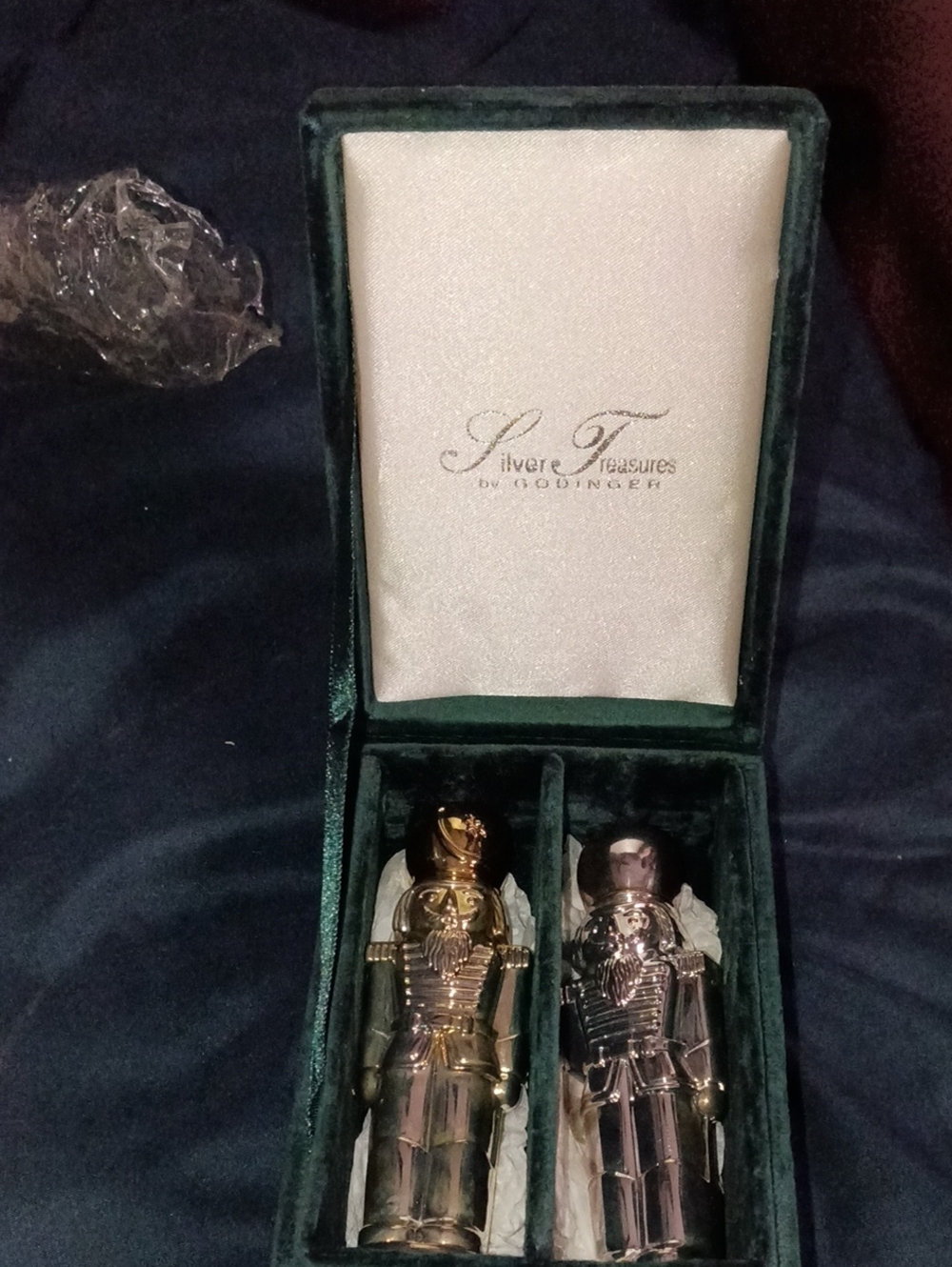 Silver Treasures by Woodhouse Collectible Figurine Set in Gold & Silver